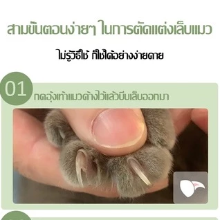 No.99🐱🐶กรรไกรตัดเล็บ แมว มีไฟ กรรไกรตัดเล็บสุนัข มองเห็นเส้นเลือดได้ง่าย ป้องกันเลือดออก มีความคมและทนทาน