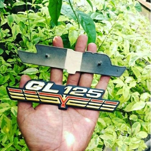 Replika honda GL100 โลโก้ honda GL125 สัญลักษณ์โลโก้ครุฑ honda GL100 กล่องแบตเตอรี่ honda GL125 โลโก