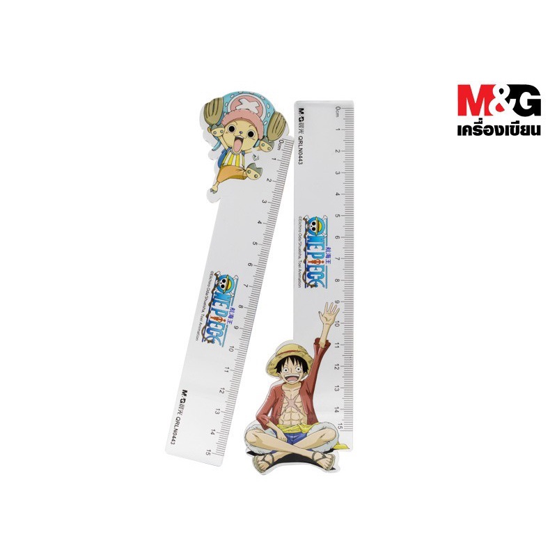 [ของแท้!!] M&G QRLN0443 ไม้บรรทัดลาย One piece 15 cm. 7355