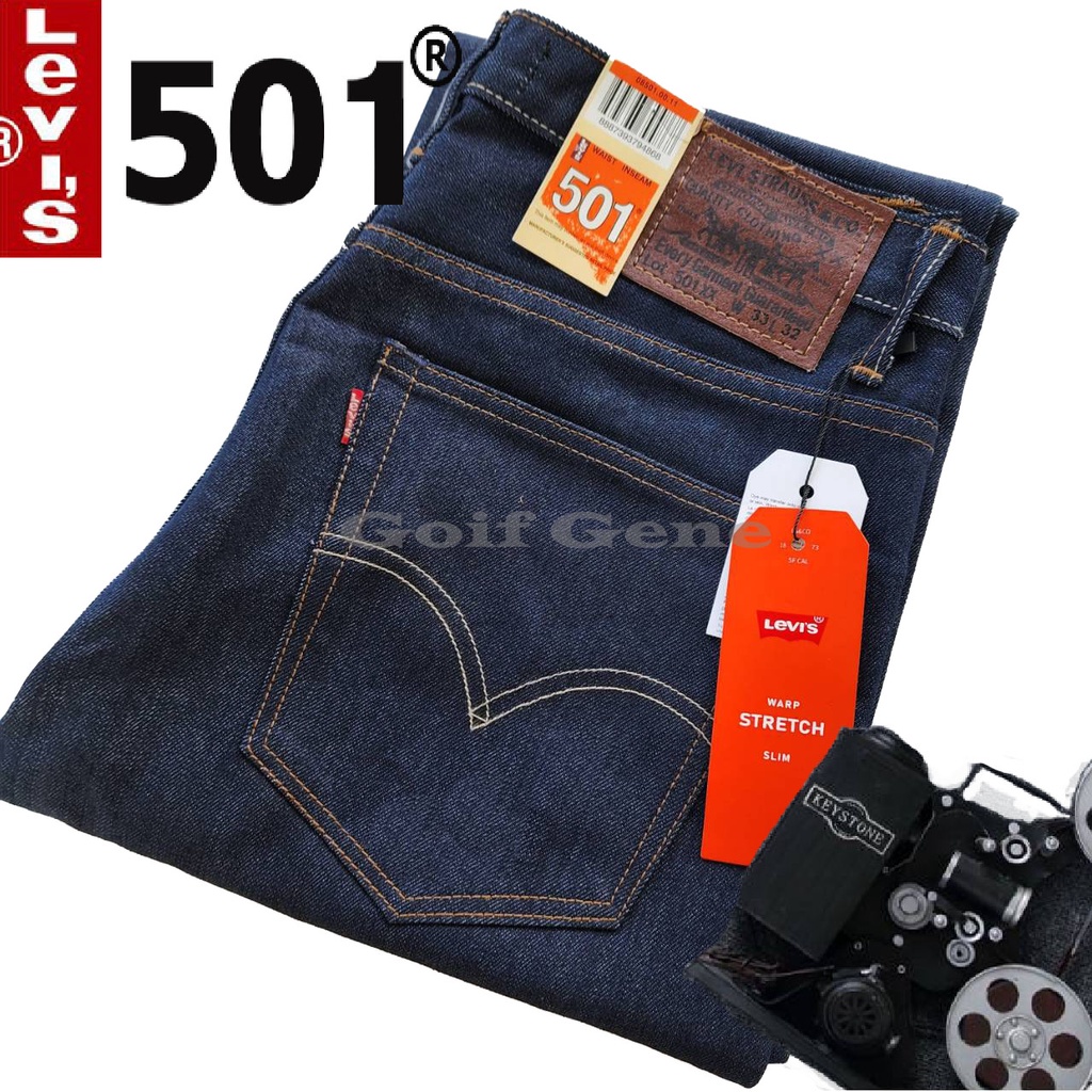 Levi;s 501 กางเกงยีนส์ ทรงกระบอกผ้าด้าน สี Jeans สินค้าพร้อมส่ง1