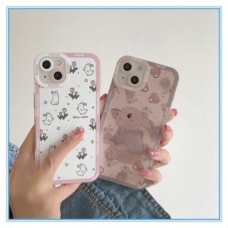 เข้ากันได้สำหรับ เคสไอโฟน เคสไอโฟน11 สำหรับ iPhone 14 Pro Max เคส i8plus เคส iPhone TPU กระต่าย เคสนิ่มถุงลมนิรภัยกันกระแทกป้องกันกล้อง