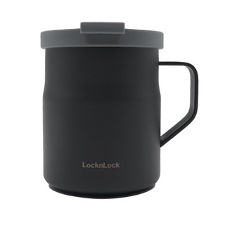 FREEHOME กระติกสุญญากาศ LOCKNLOCK METRO MUG 370 มล. สีเทา แก้วเก็บความเย็น แก้วเก็บความร้อน