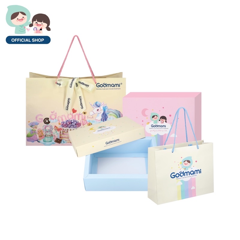 Godmami ถุงและกล่องของขวัญแบรนด์ก๊อดมามี่ น่ารัก พรีเมียม