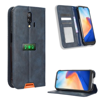 เคสหนัง PU ฝาพับแม่เหล็ก พร้อมช่องใส่บัตร สไตล์วินเทจ สําหรับ Blackview BV7200