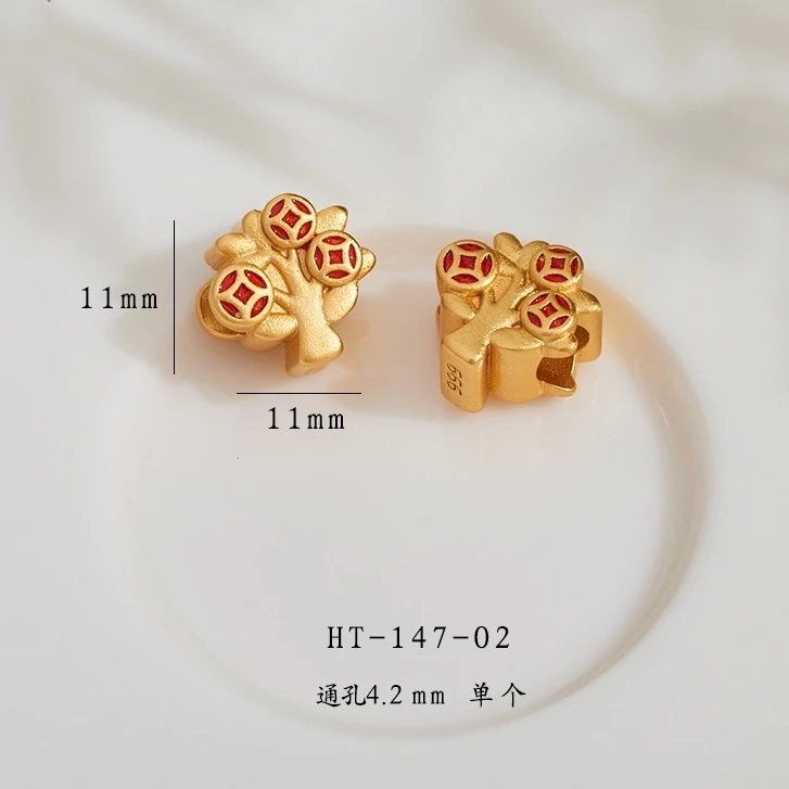 สร้อยข้อมือ ประดับลูกปัด สีทอง เหมาะกับการเต้นรํา สไตล์โบราณ diy Sp thumbnail 4