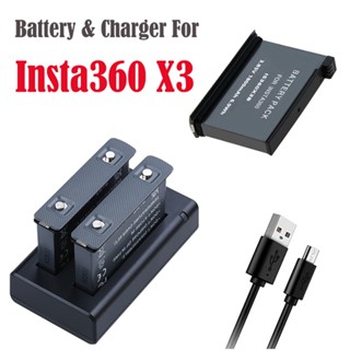 ที่ชาร์จแบตเตอรี่ลิเธียม USB 1800mAh อุปกรณ์เสริม สําหรับกล้อง Insta360 X3 Insta360 One X3