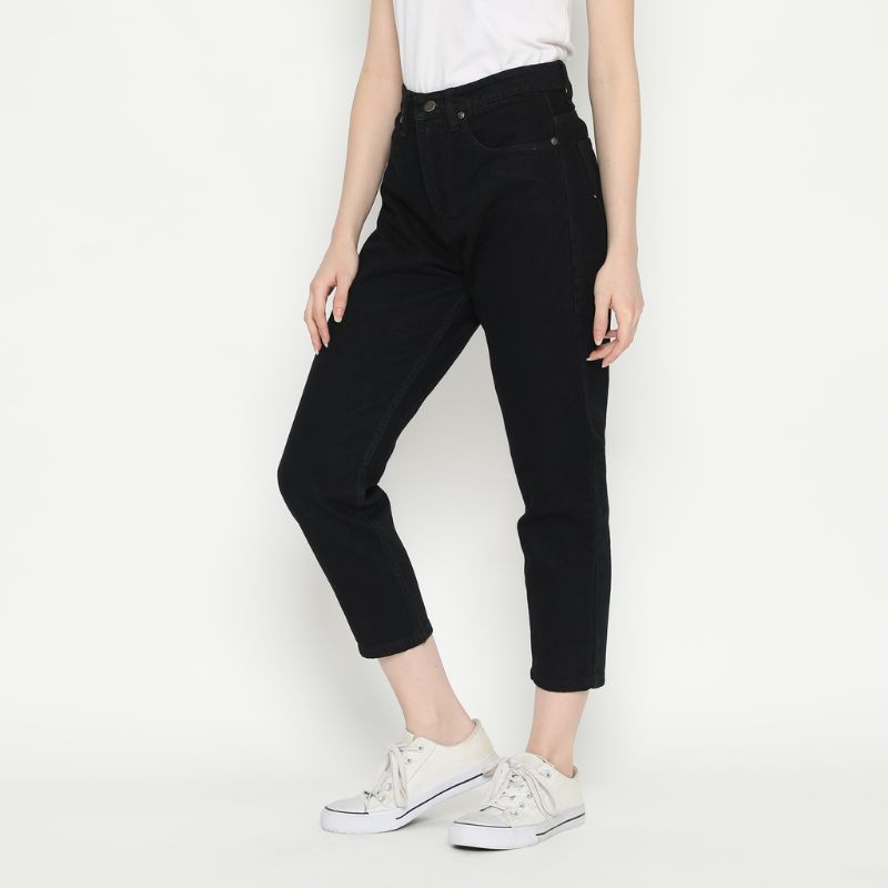 Boyfriend JEANS // BAGGY BOYFRIEND JEANS Plain WHITE // กางเกงยีนขายาว สีขาว สําหรับผู้หญิง