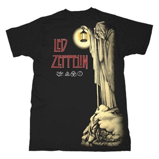 [COD]Mowei7 {พร้อมส่ง} เสื้อยืดผ้าฝ้าย 100% พิมพ์ลาย Led Zeppelin Hermit Srway Heaven ทรงโอเวอร์ไซซ์ สําหรับผู้ชาย XS-6X