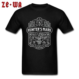 เสื้อยืดครอป เสื้อยืดแขนสั้นลําลอง ผ้าฝ้าย 100% พิมพ์ลาย hunters mark whiskey bloodborne father พลัสไซซ