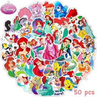 สติ๊กเกอร์ Mermaid 373 เจ้าหญิง แอเรียล 50ชิ้น disney เจ้าหญิงดิสนี่ย์ ดิสนี Ariel นางเงือก ราพันเซล เอลซ่า เบลล์ Frozen