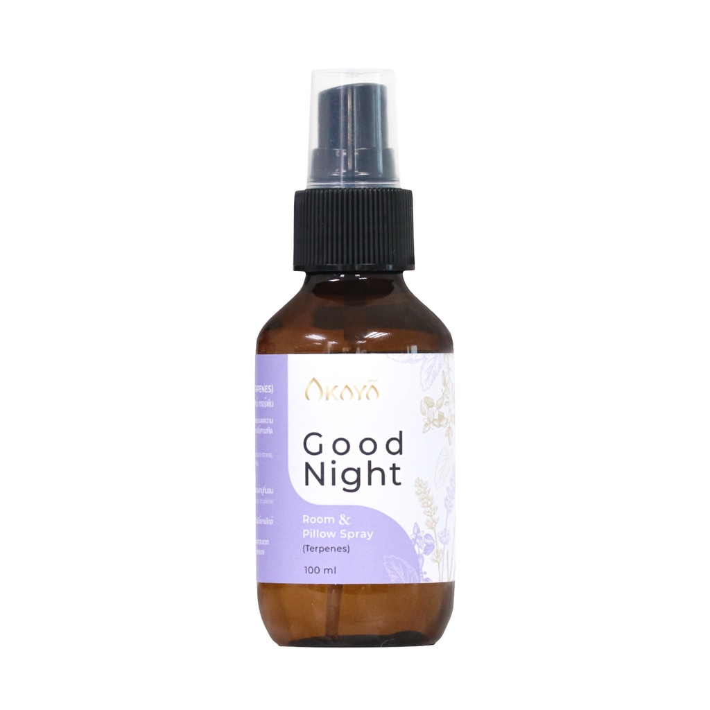 สเปรย์ฉีดห้องและหมอน ผ่อนคลาย หลับสบายกลิ่นธรรมชาติ AKAYA Good Night Room Spray & Pillow Spray (Terp