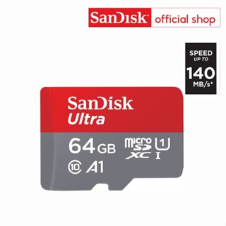 แหล่งขายและราคาSanDisk Ultra MicroSDXC UHS-I 64GB ความเร็วสูงสุด 140 MB/s U1 A1  (SDSQUAB-064G-GN6MN)อาจถูกใจคุณ