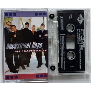 Cassette Tape เทปคาสเซ็ตเพลงวินเทจ 1997 Backstreet Boys All I Have To Give 2 Tracks Single Made in EU ลิขสิทธิ์