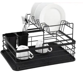 ❤️Love Sale❤️ ชุดตะแกรงคว่ำภาชนะแบบสแตนเลสสตีล 2 ชั้น / Stainless steel double level dish rack