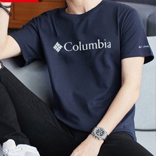 เสื้อยืดแขนสั้น ผ้าฝ้าย พิมพ์ลาย Columbia Omi แฟชั่นฤดูร้อน สําหรับผู้ชาย