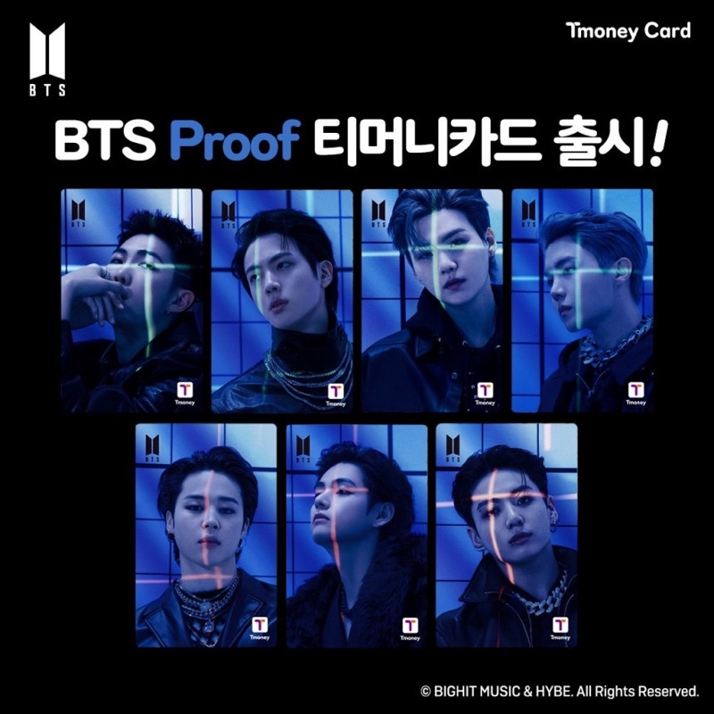 BTS T-Money card - Proof และ Mirror Collection จากเกาหลี