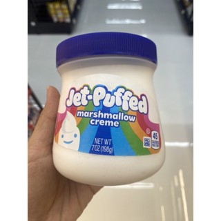 Jet Puffed Marshmallow Cream ( Kraft Brand ) 198 G. ผลิตภัณฑ์ มาร์ชเมลโลว์แบบครีม ( ตรา คราฟท์ ) เจท พัฟเฟด มาร์ชเมลโลว์ ครีม