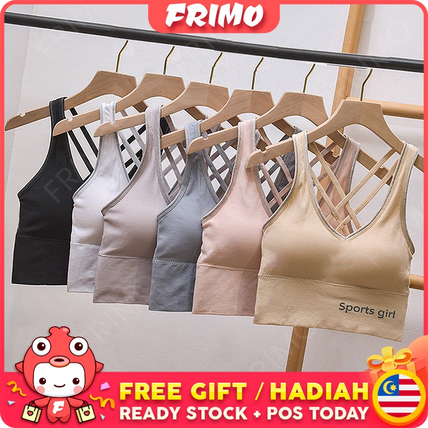 FRIMO Mygirl Sport Bra Nonsteel Seamless Slimfit กีฬาฟิตเนสวิ่ง Jogging Top Lady Girl Lawa fc11557