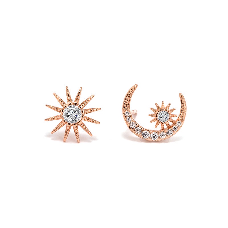 ต่างหู s925 earrings รุ่น Star Moon ผู้หญิง ต่างหูแฟชั่น ของขวัญ เครื่องประดับ minimal