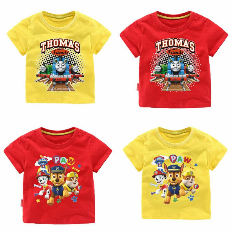 พร้อมส่ง เสื้อยืดเด็กโทมัส, พาวพาโทรล น่ารักๆ