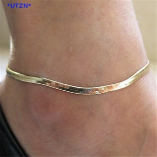 UTZN&gt; 1Pc Silver/Gold Plated Chain Ankle Bracelet Anklet Foot Jewelry Beach Jewelry new