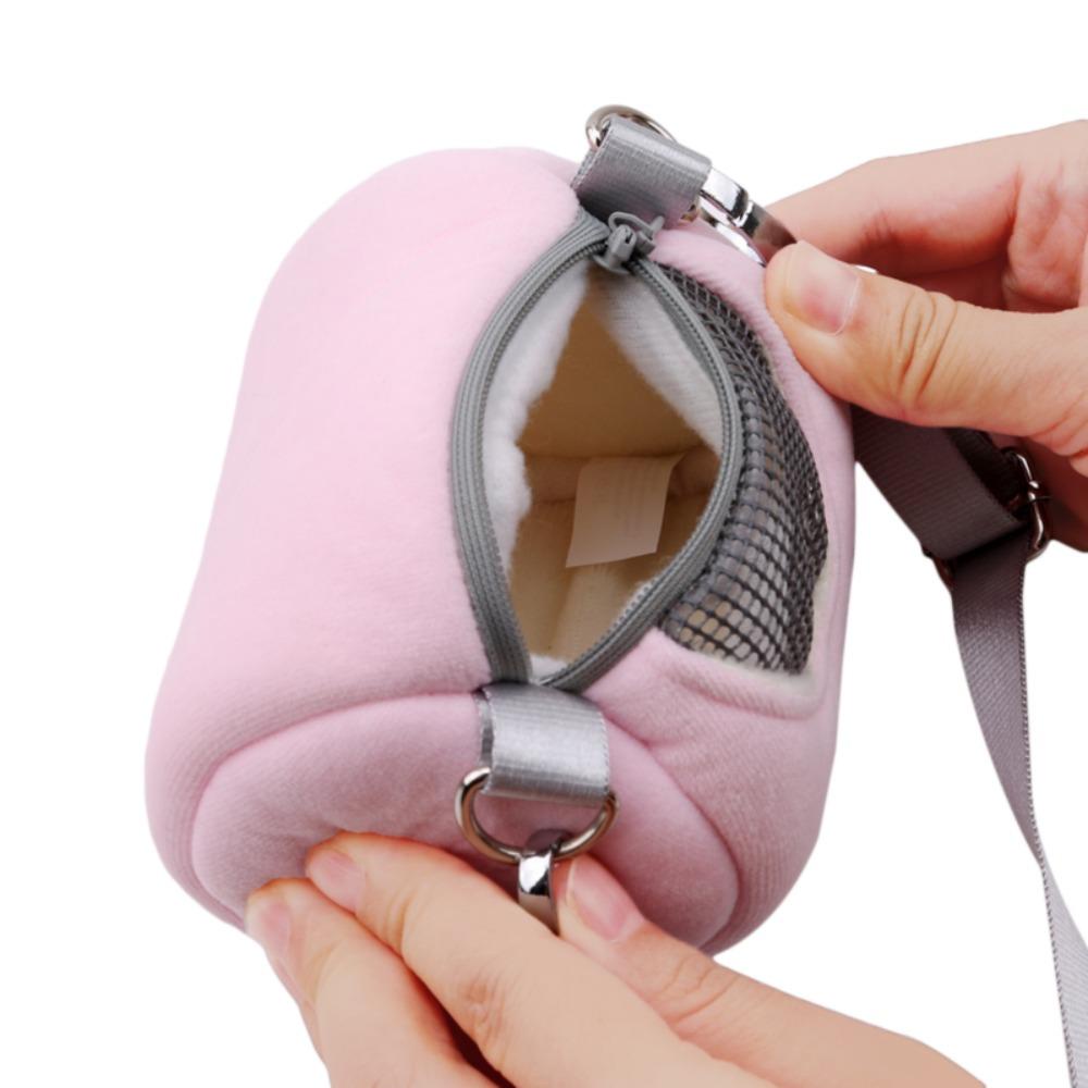 Cossy 1 ชิ้นหนูแฮมสเตอร์ Carrier-กระเป๋าถือแบบพกพา Guinea Pig Flannelette สัตว์เลี้ยงขนาดเล็ก - รูปที่ 3