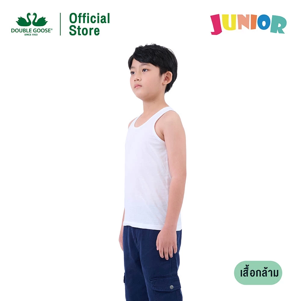 ห่านคู่ เสื้อกล้าม เด็กชาย สีขาว Junior Collection thumbnail 6