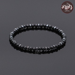 หินนิลดำ แต่ง แร่เฮมาไทต์ Onyx ขนาด 4 มิล คัดหิน หินโอนิกซ์ …