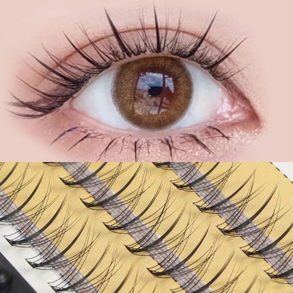 ใหม่สไตล์นางฟ้าธรรมชาติ DIY ชุดต่อขนตา 8-12 มม. ชุดมืออาชีพขนตาแต่งหน้า Lash