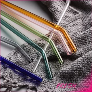หลอดแก้วสําหรับเครื่องดื่ม ทนต่ออุณหภูมิสูง Straw