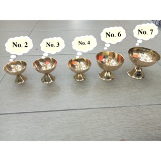 ทองเหลือง Nandha Deepam/Akhand Diya สําหรับ puja พร้อมไส้ตะเกียงฟรี