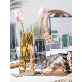พร้อมส่ง[HOME POT SHOP]แจกันดอกไม้ แจกันแก้วสุดน่ารัก แจกันแก้วจัดดอกไม้สุดน่ารัก แจกันทรงสูงสไตล์ยุโรป PADA-SE05