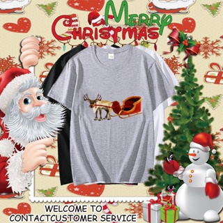 เสื้อผ้าคริสต์มาส  สีพื้น เสื้อ Christmas เสื้อวันคริสต์มาส christmas gift ใส่ได้ทั้งหญิง-ชาย 471