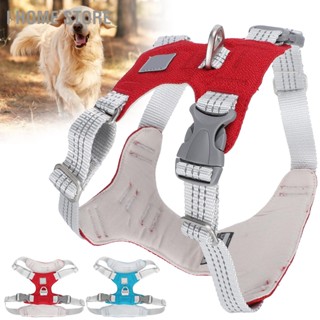 Pet Leash Vest Reflective Stripe Harness Adjustable Oxford Cloth Anti‑Explosion for Cat Dog