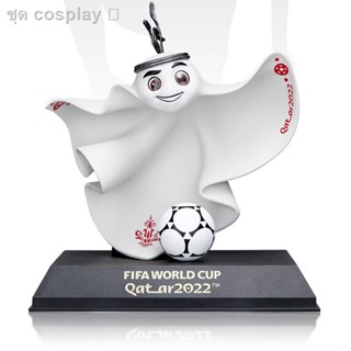 พร้อมส่ง♧Raib Qatar Mascot 2022 World Cup Commorative La eebFIFA Football Ornament