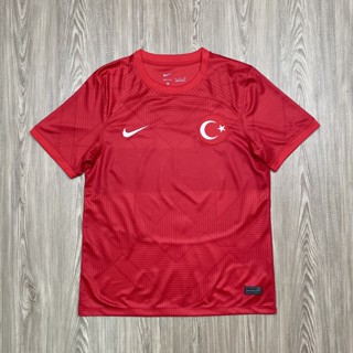 เสื้อบอลทีมชาติ  เสื้อผู้ใหญ่ ทีม Turkey  2023 เนื้อผ้าโพลีเอสเตอร์แท้ เกรดแฟนบอล AAA