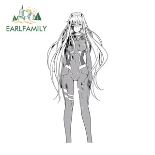 Earlfamily สติกเกอร์ ลายการ์ตูนอนิเมะ Zero Two กันน้ํา สําหรับติดตกแต่งรถยนต์ แล็ปท็อป 13 ซม. x 6 ซม.