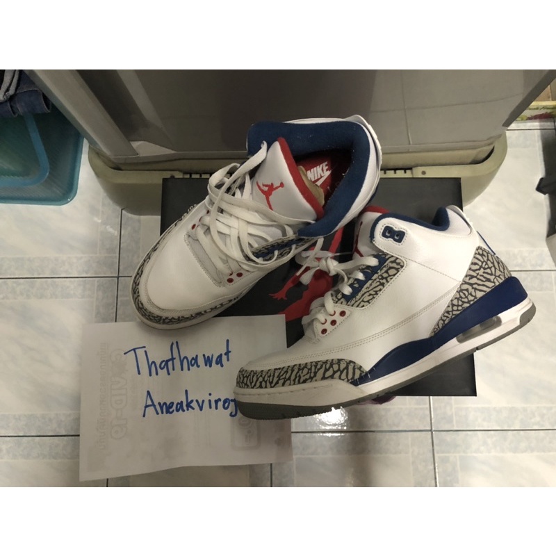 Nike air jordan 3 retro og “true blue” 2016