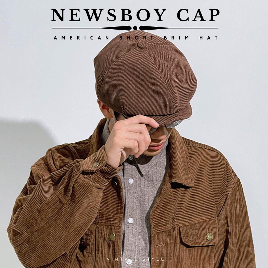 หมวกทรง "นิวส์บอย" (Newsboy Cap) เนื้อผ้าลูกฟูก อีกหนึ่งคอลเลคชั่นที่อยากให้คุณลอง เท่ห์ได้ไม่ซ้ำใคร
