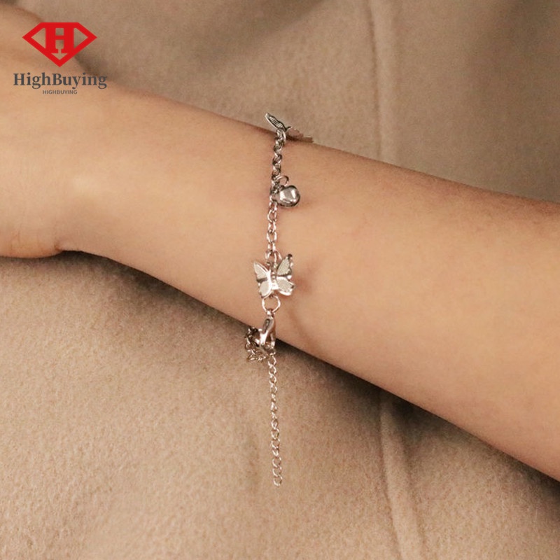 [ซื้อสูง] แฟชั่นสวยจี้โซ่สร้อยข้อมือประณีตเสน่ห์ปรับแต่งงานกําไลข้อมือน่ารักผู้หญิงเลดี้เครื่องประดับพรรคของขวัญหุ้นใหม