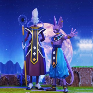 โมเดลฟิกเกอร์ Pvc รูปปั้น Dragon Ball Beerus Gods Of Destruction Whis Beerus ขนาด 20 ซม. สําหรับเก็บสะสม