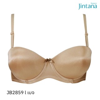 Jintana เสื้อชั้นใน (เสริมโครง) รุ่น Basic Bra รหัส JB2859 สีเบจ