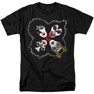 [COD]Mowei7 [พร้อมส่ง] เสื้อยืดแขนสั้น พิมพ์ลายวงร็อค Kiss Rock Roll Over Gene Simmons พลัสไซซ์ ของขวัญวันเกิด สําหรับผู