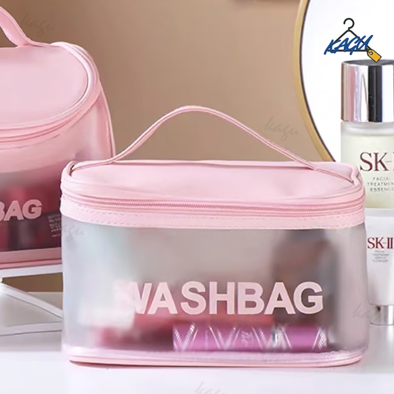 KAGU MALL I040 กระเป๋าเครื่องสำอาง พกพาสะดวก สีสันสดใส กันน้ำได้