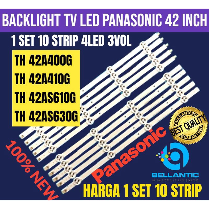 PANASONIC 42 INCH LED TV BACKLIGHT TH 42 A400G-TH 42A410G-TH 42AS610G-TH 42AS630G 42 INCH TV BACKLIG