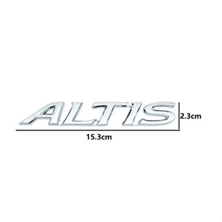 โลโก้ โตโยต้า อัลติส ฟ้อนเก่า ขนาด 15.3 * 2.3 cm toyota corolla ALTIS 2002 - 2006 logo letter for rear trunk