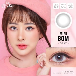 💜ค่าสายตา0.00-10.00💙คอนแทคเลนส์ mini bom grey by kittykawaii