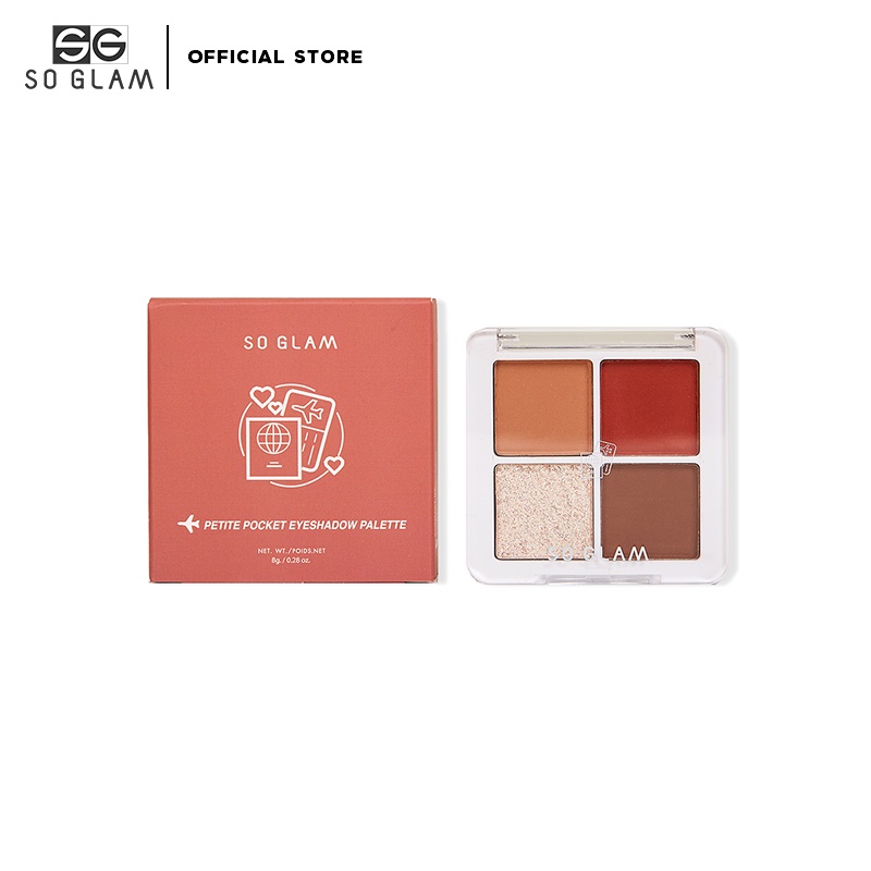 So Glam Petite Pocket Eyeshadow Palette โซ แกลม เพทิต พ๊อกเกต อายแชโดว์ พาเลท 04 Florence Duomo