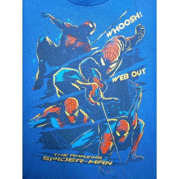 เสื้อยืด มือสอง ลายการ์ตูน Spiderman อก 36 ยาว 23