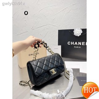 ✒☃【Free Shipping】CowhideAuthentic Factory  sheepskin classic Womens Chain bag casual versatile One shoulder messenger b